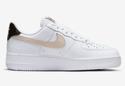Women's Nike Air Force 1 '07 FD9873-100 Sneaker US 5.5 White Tan Lifestyle Shoes