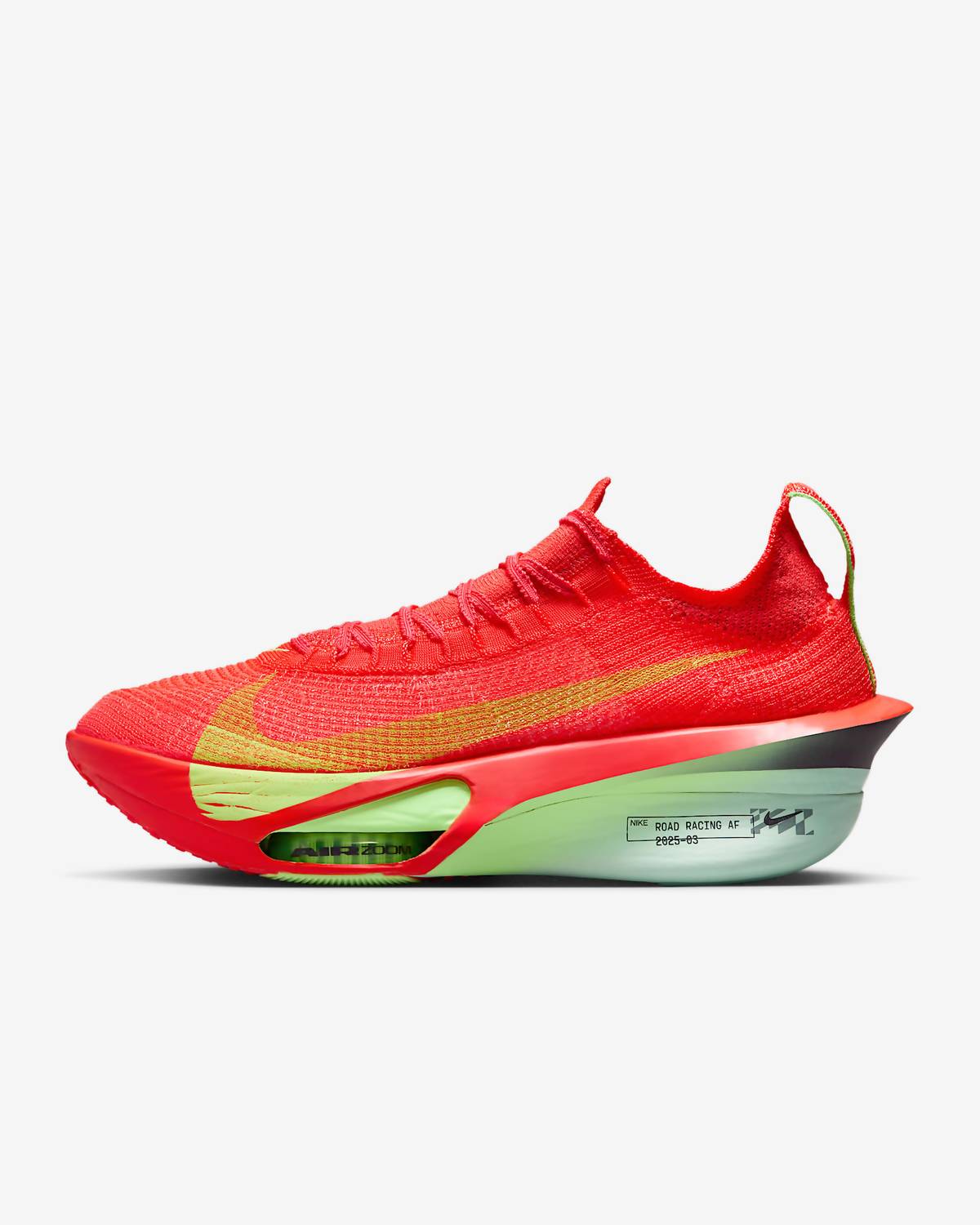 Men's Air Zoom Alphafly Next% 3 Road Racing Shoes In Bright Crimson/lime Blast/mint Foam/cave Purple