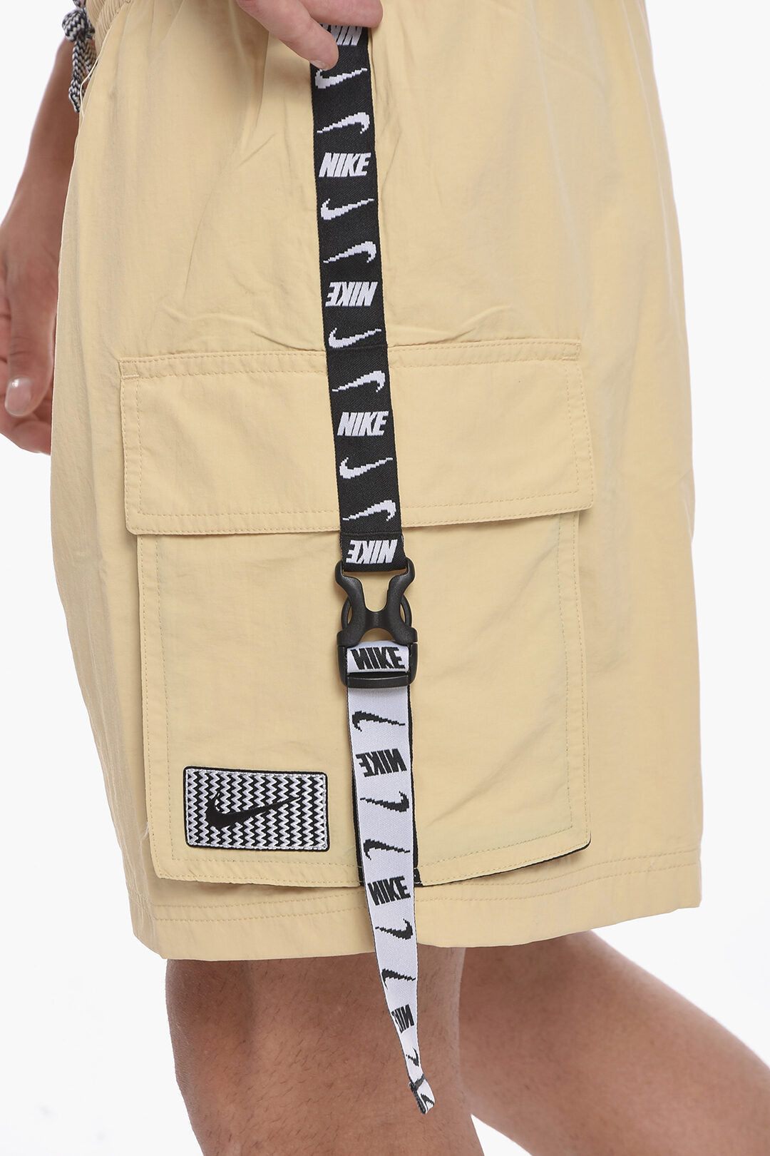 SWIM Solid-Color Boxer Swim Trunks with Logo Side Band