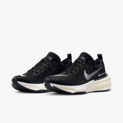 Women's Zoomx Invincible Run Flyknit 3 Running Shoes In Black Dark Grey White