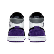 Nike Air Jordan 1 Mid SE White / Court Purple-Black  852542-105 Men's