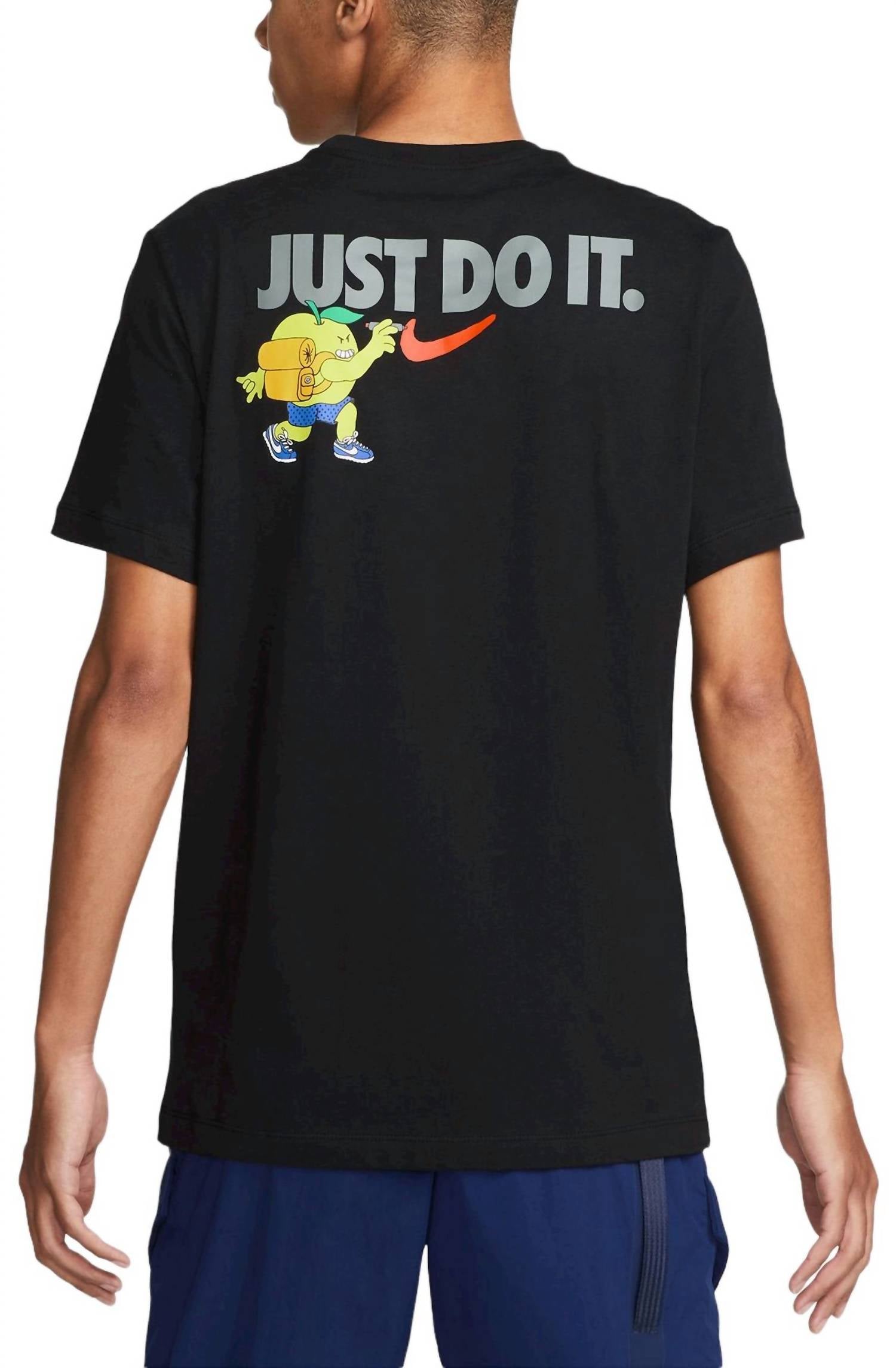 Fruit Basket Pocket Short Sleeve T-Shirt In Black