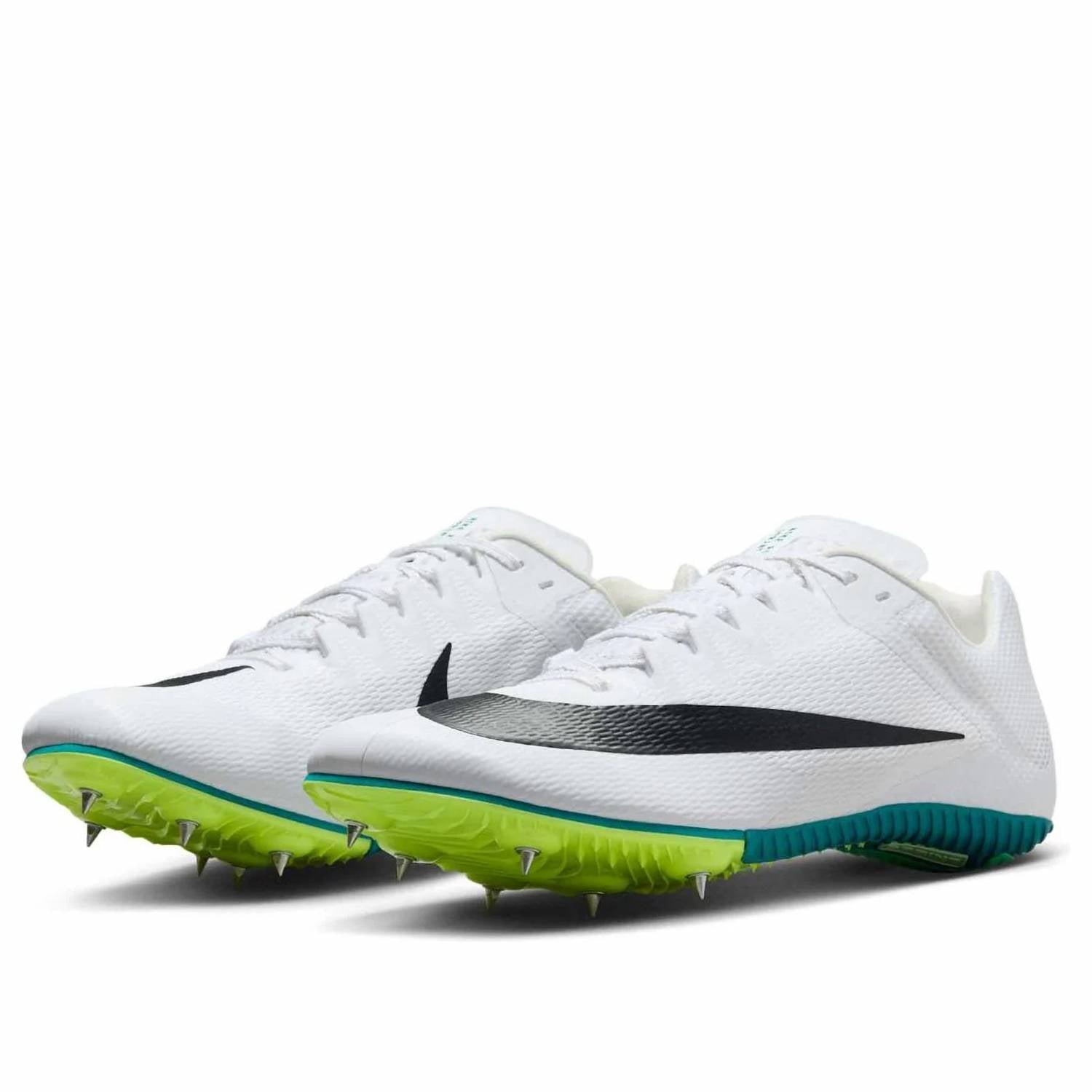 Men's Zoom Rival Sprint Shoes In White Bright Spruce Vapor Green Black