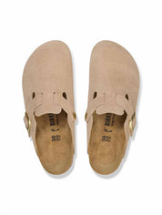 Unisex Boston Suede Clog In Sandcastle