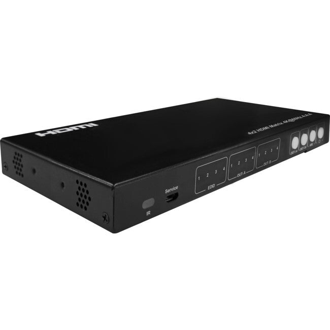 4X2 HDMI 18G Matrix Switcher with ARC and SPDIF Audio Extraction