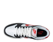 Men's Nike Dunk Low Retro Red Swoosh Panda Shoes FB3354-001