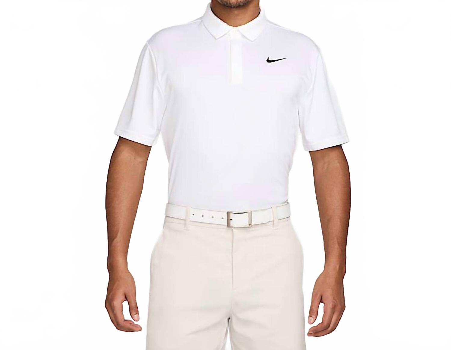 Men's Golf Polo Shirt In White