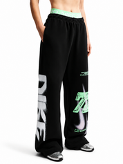 Women's Nike Studio Fleece Total Black/Sail IV4956-001