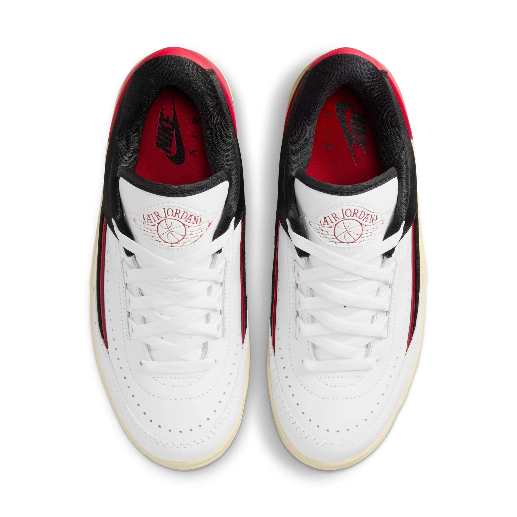 Women's Nike Air Jordan 2 Retro Low White/University Red-Black FD4849-106