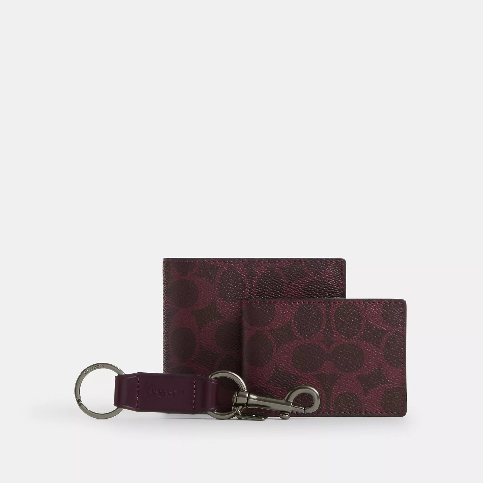 Coach Outlet Boxed 3 In 1 Wallet Gift Set In Signature Canvas