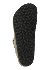Beige Gizeh Rivet Studded Sandals