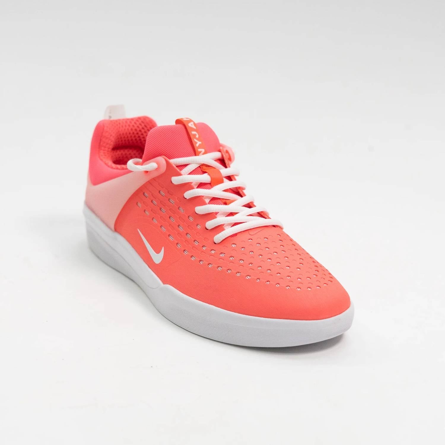 Men's Nyjah 3 Rubber Skate Shoes In Hot Punch/white-Hot Punch