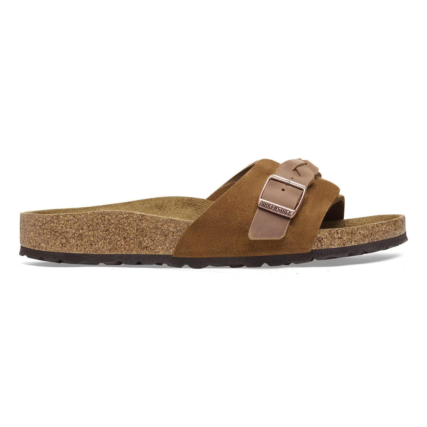 Women's Oita Braided Suede Leather Sandals In Mink