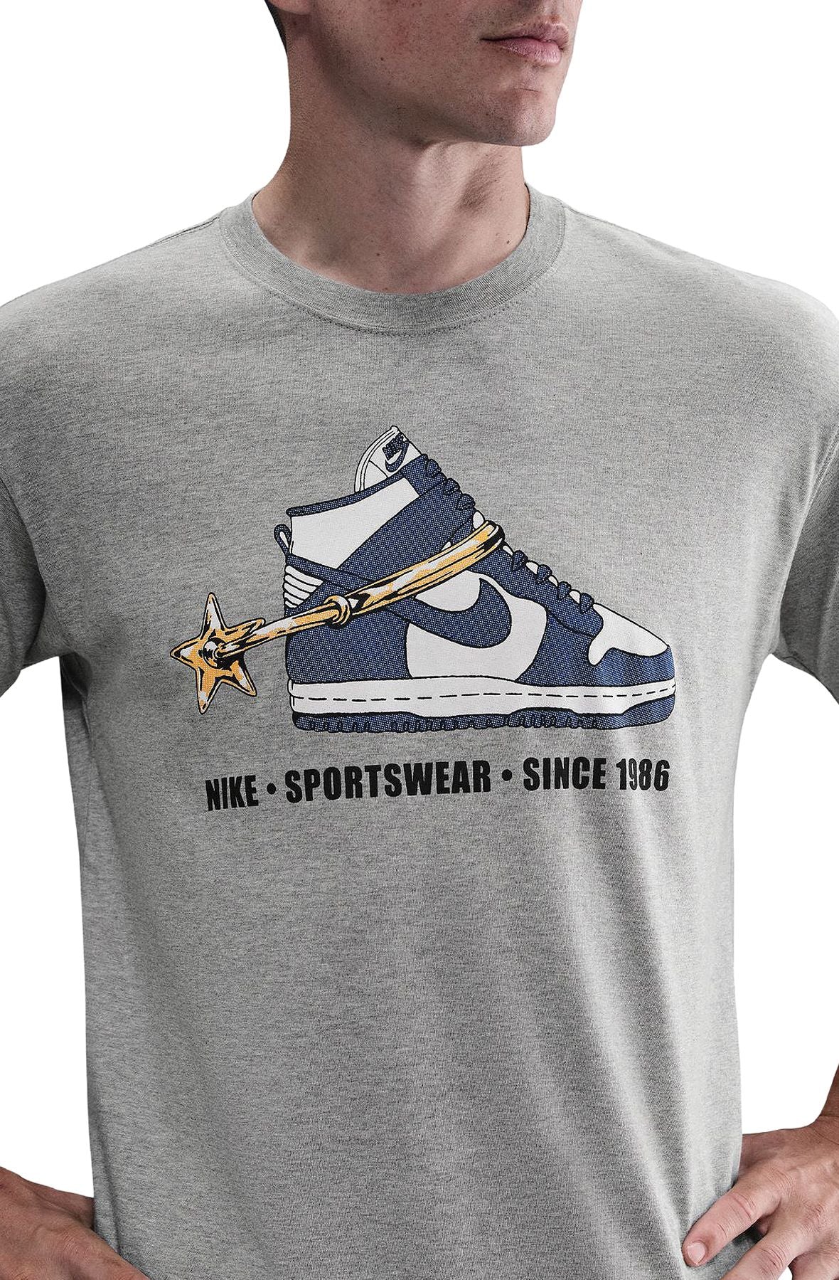 Men's Nike Sportswear Dunk Max90 T-Shirt Grey HQ9273-063
