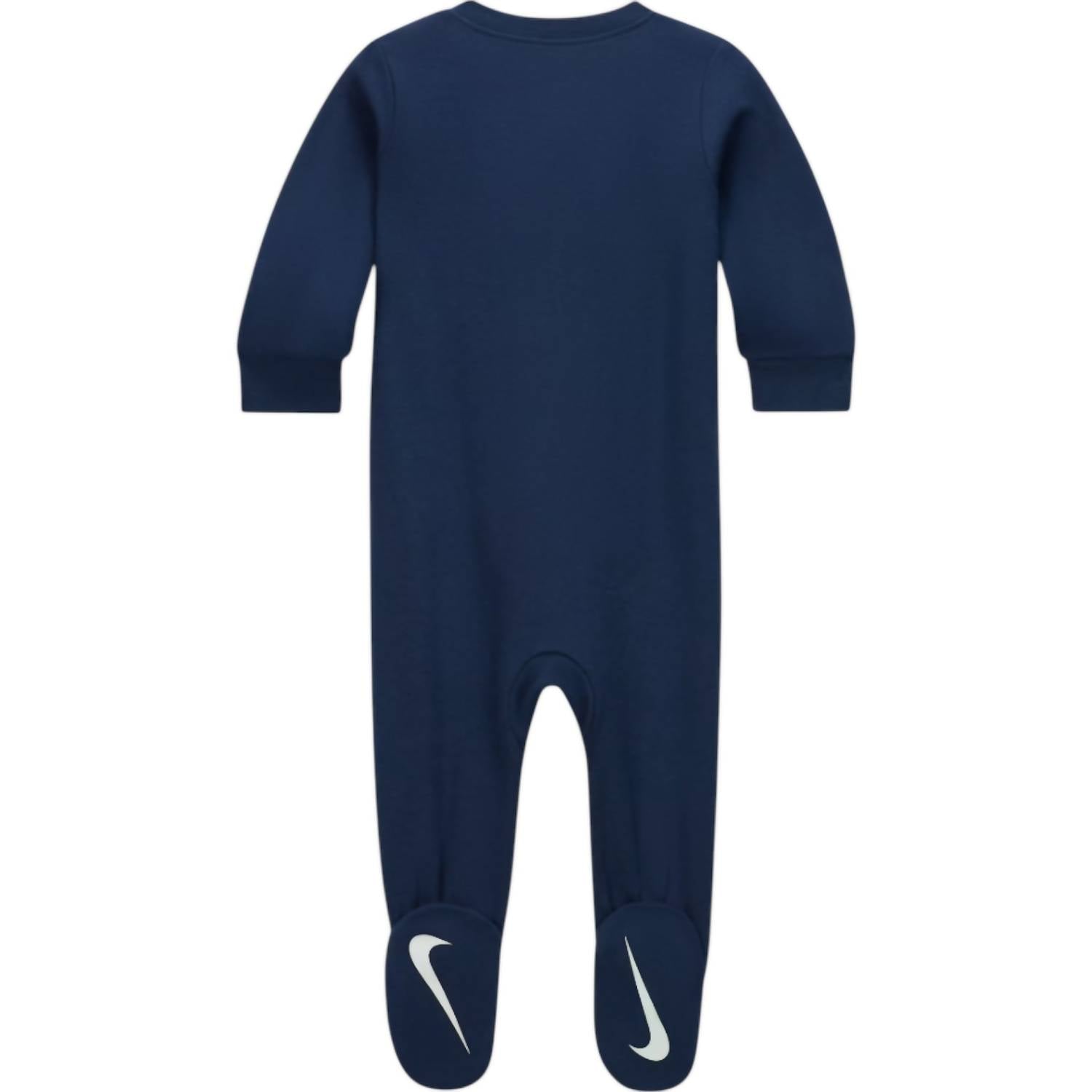 Baby's 2 Pieces Zip Up Bodysuit In Dark Grey Heather / Midnight Navy