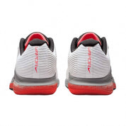 Women's Zoom Vapor 12 Hard Court Premium Tennis Shoes In White / Hot Lava / Wolf Grey