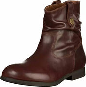 Women Sarnia Leather Boots In Espresso