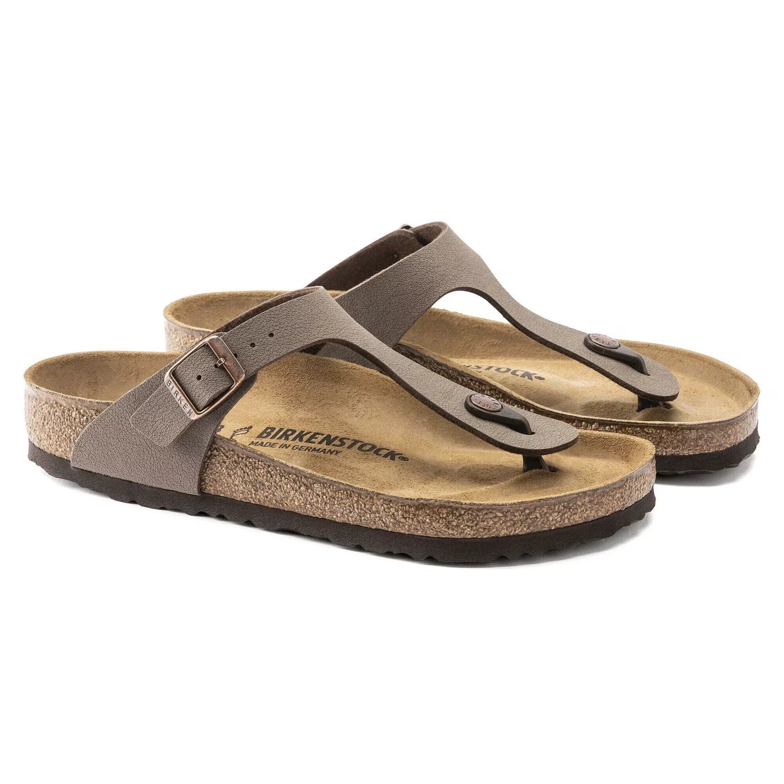 Women's Birkenstock Gizeh 0043751 Sandals Mocha Toe Post Slip On Comfort Thong