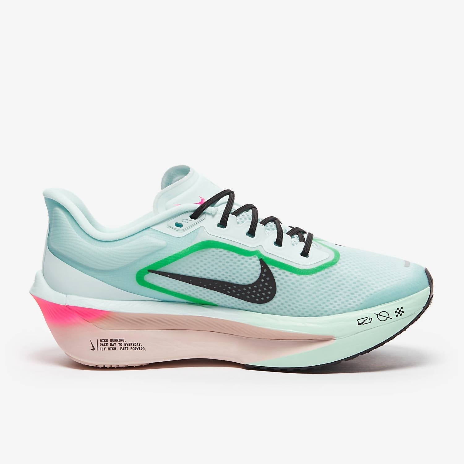 Men's Zoom Fly 6 Shoes In Glacier Ice/black/hyper Pink