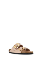 Beige Arizona Large Buckle Sandals