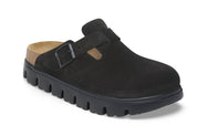 Women's Papillio Boston Chunky Suede Clogs In Black