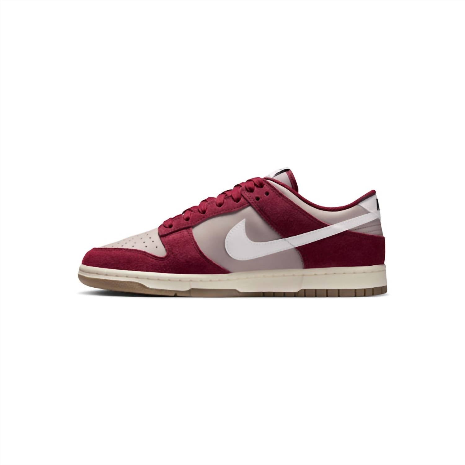 Men's Dunk Low Retro Se Sneakers In College Grey/white-Team Red-Sail