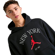 Men's Nike Jordan New York City Pullover Hoodie Black/White-Red HF1489-010