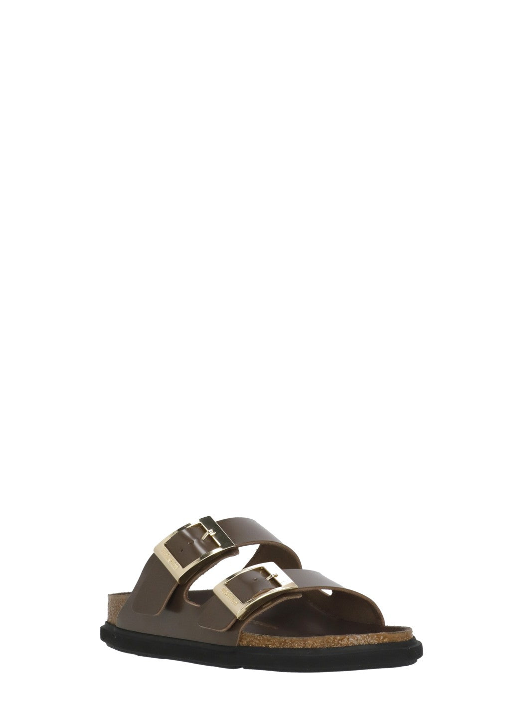 Brown Arizona Droplet Buckle Slippers
