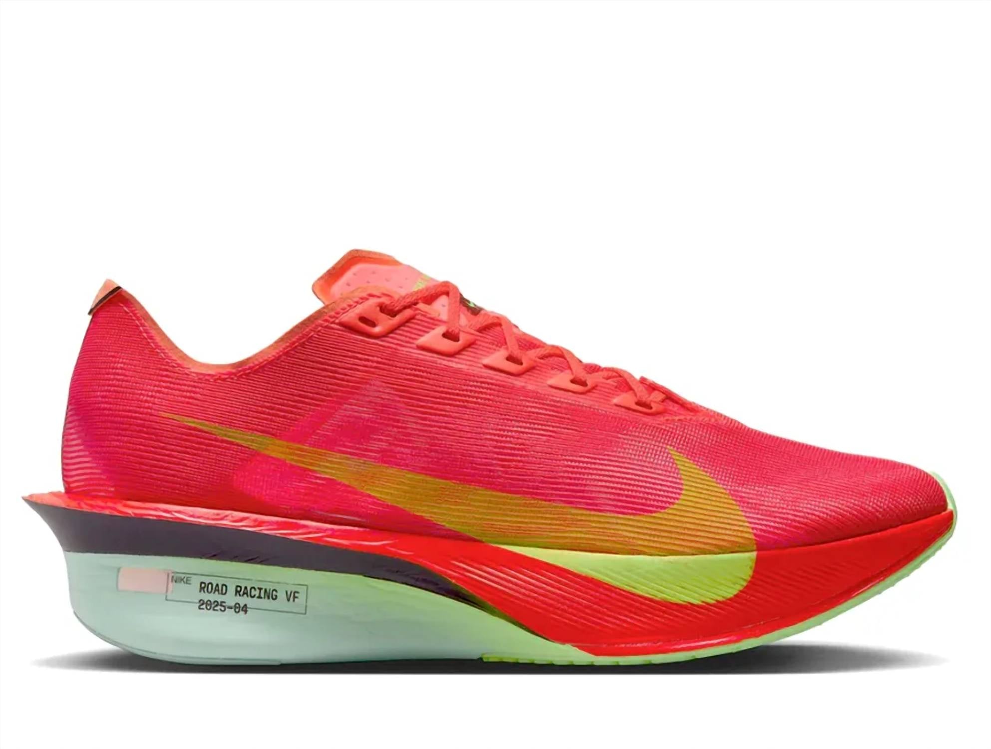 Women's Zoomx Vaporfly Next 4 Racing Shoes In Bright Crimson/lime Blast/mint Foam