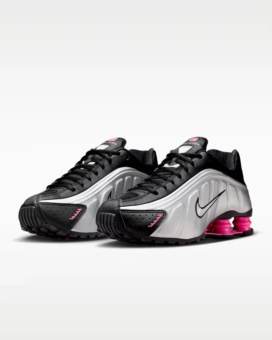 Nike Shox R4 AR3565-012 Sneakers Women's Black Metallic Lifestyle Shoes MEW800