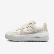 Women's Nike Air Force 1 PLT.AF.ORM DJ9946-107 Sneaker Ivory leather Casual Shoes