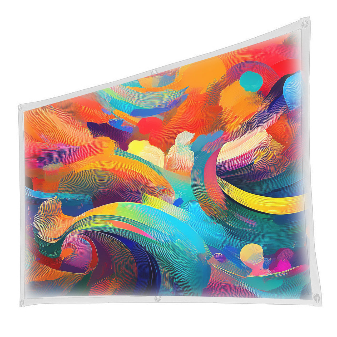 100" Projector Screen with Mounting Kit (White)