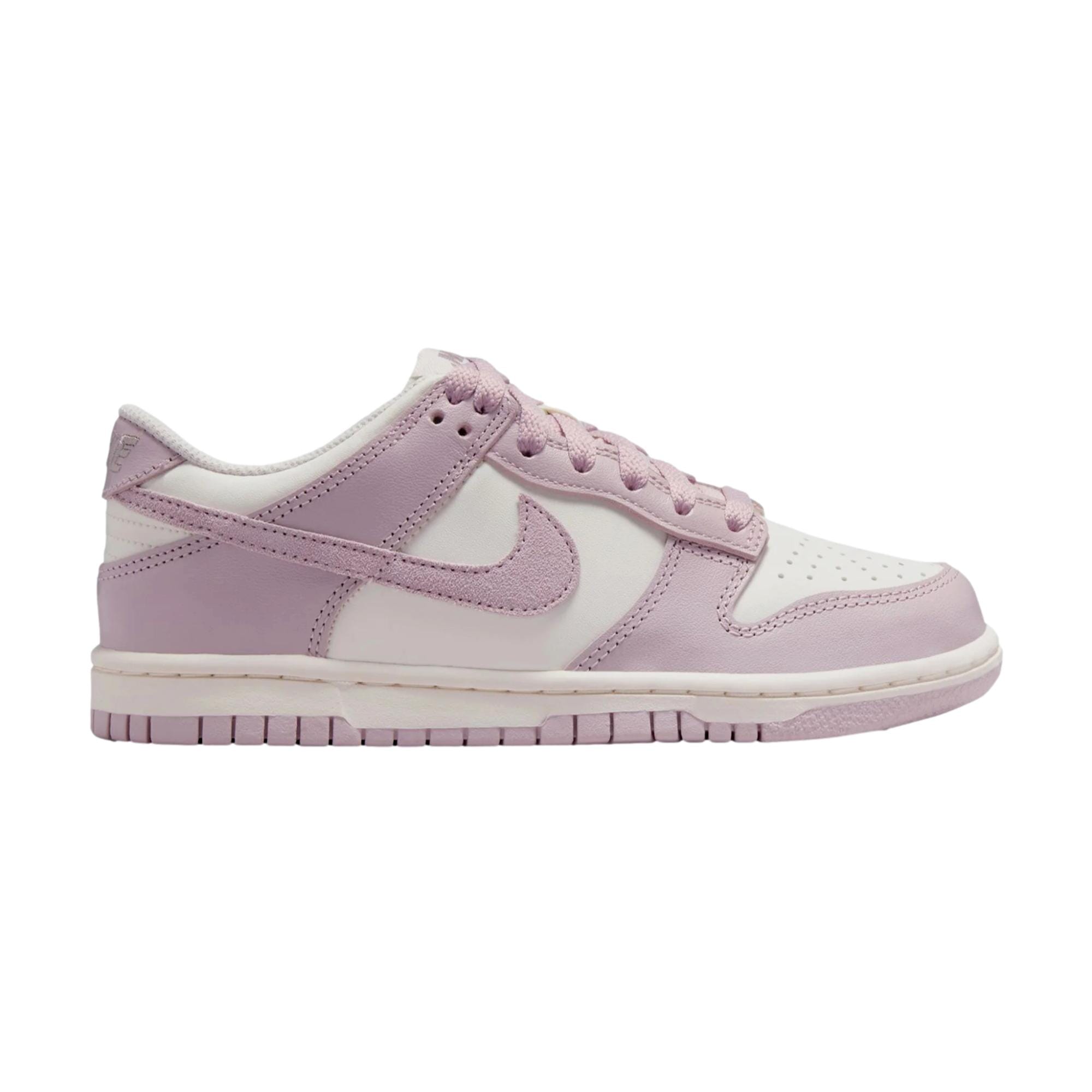 Grade-School Nike Dunk Low Sail / Enigma Stone / Particle Rose FB9109-122