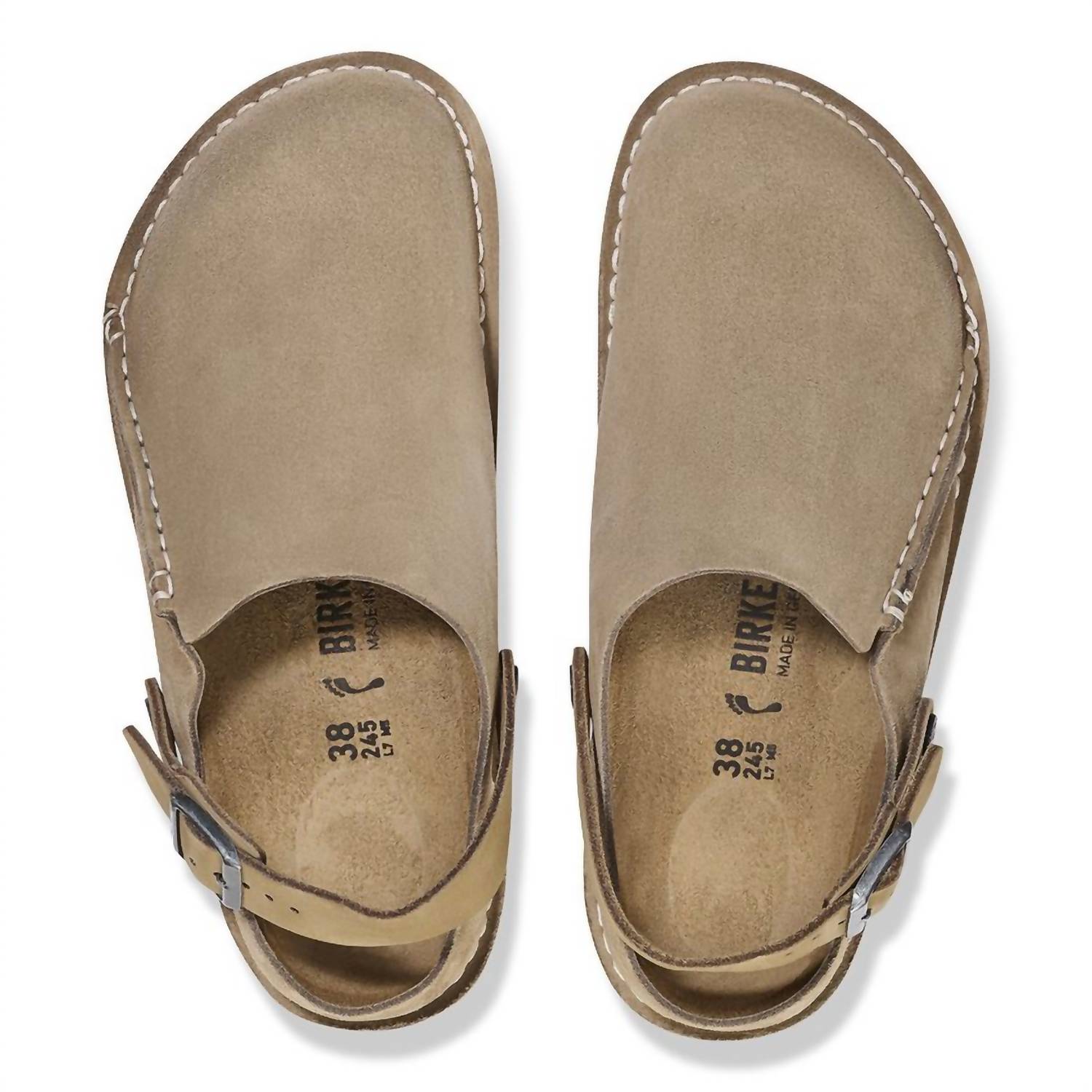 Women's Lutry Suede Clog In Grey Taupe