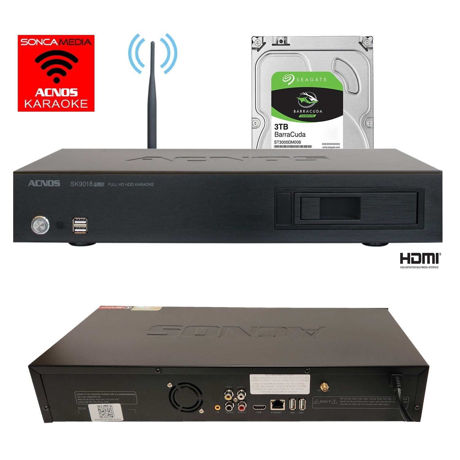 ACNOS SK9018PLUS Vietnamese Karaoke System