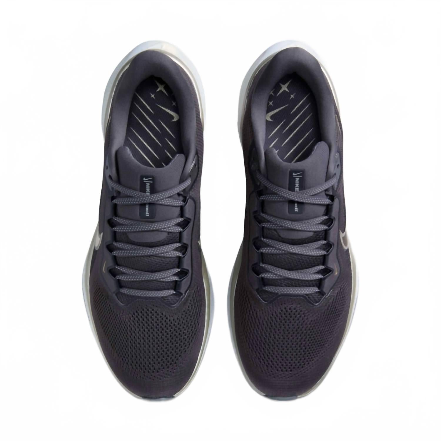 Men's Pegasus 41 Shoes In Medium Ash/metallic Gold Grain