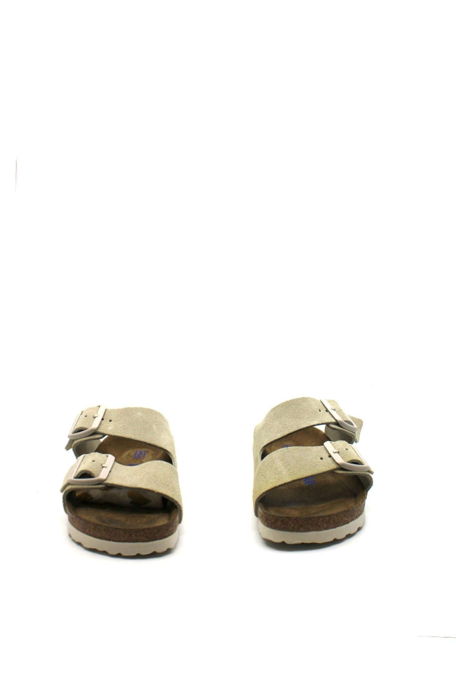 Women's Arizona Suede Sandal In Antique White