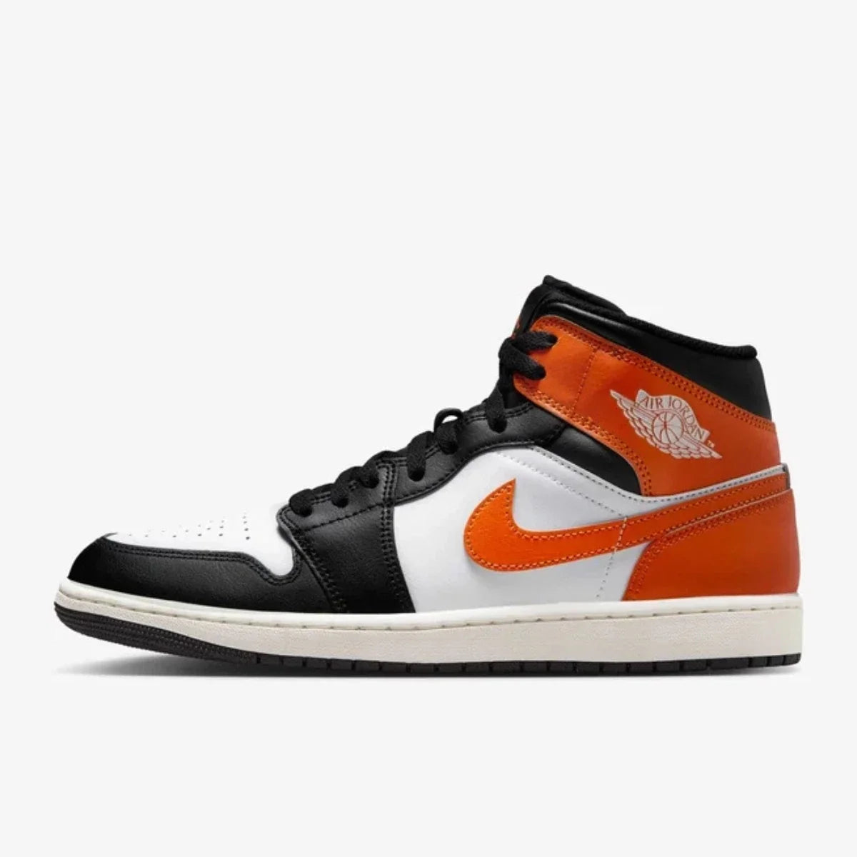 Nike Air Jordan 1 Mid DQ8426-801 Sneaker Men Black Leather Lifestyle Shoe MEW826