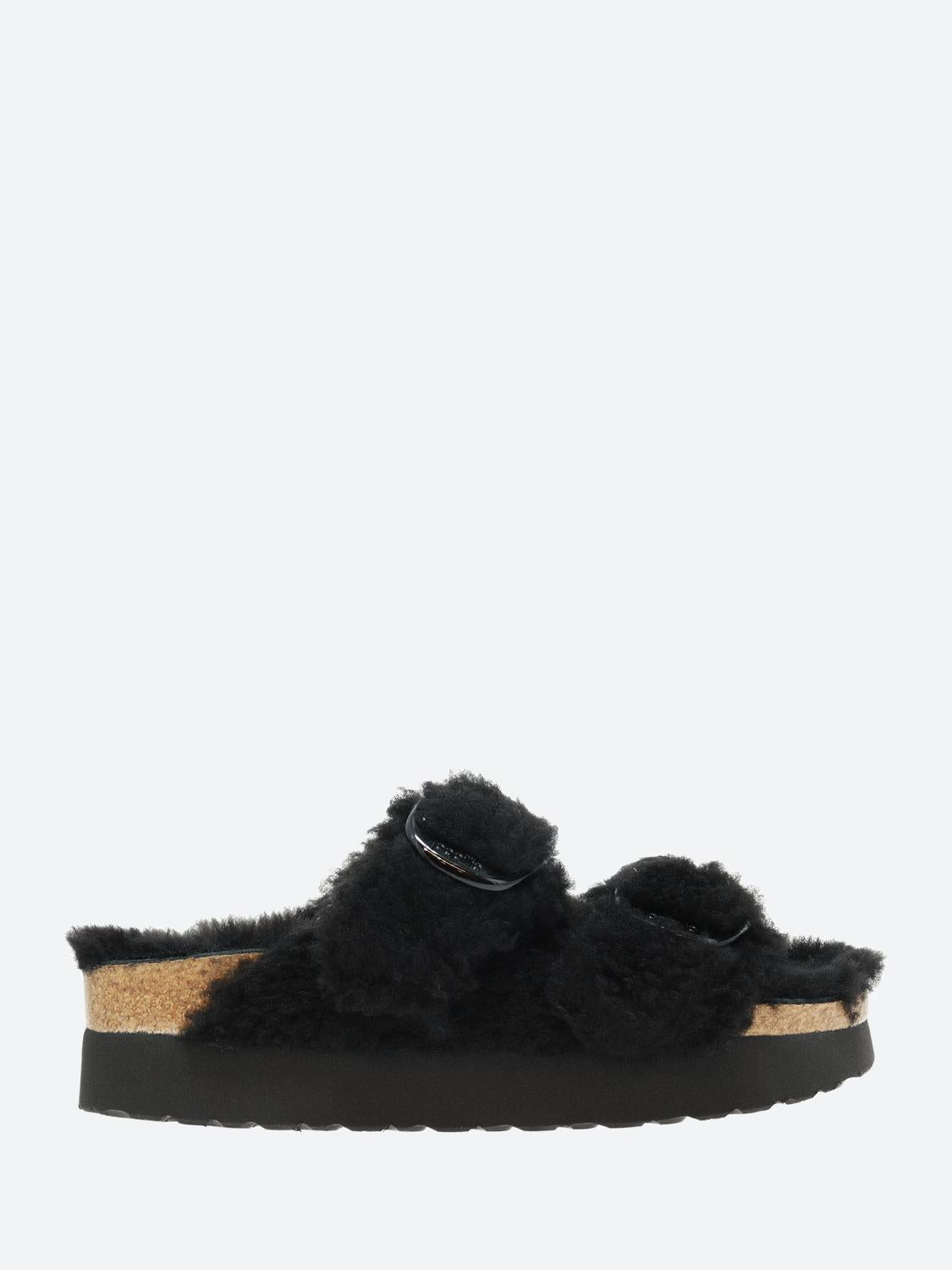 Women's Arizona Platform Big Buckle Sandal In Black