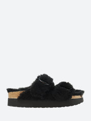 Women's Arizona Platform Big Buckle Sandal In Black