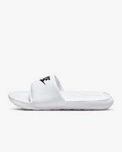 Women's Nike Victori One CN9677-100 Sandals White Black Slip On Slide ZOGG2469