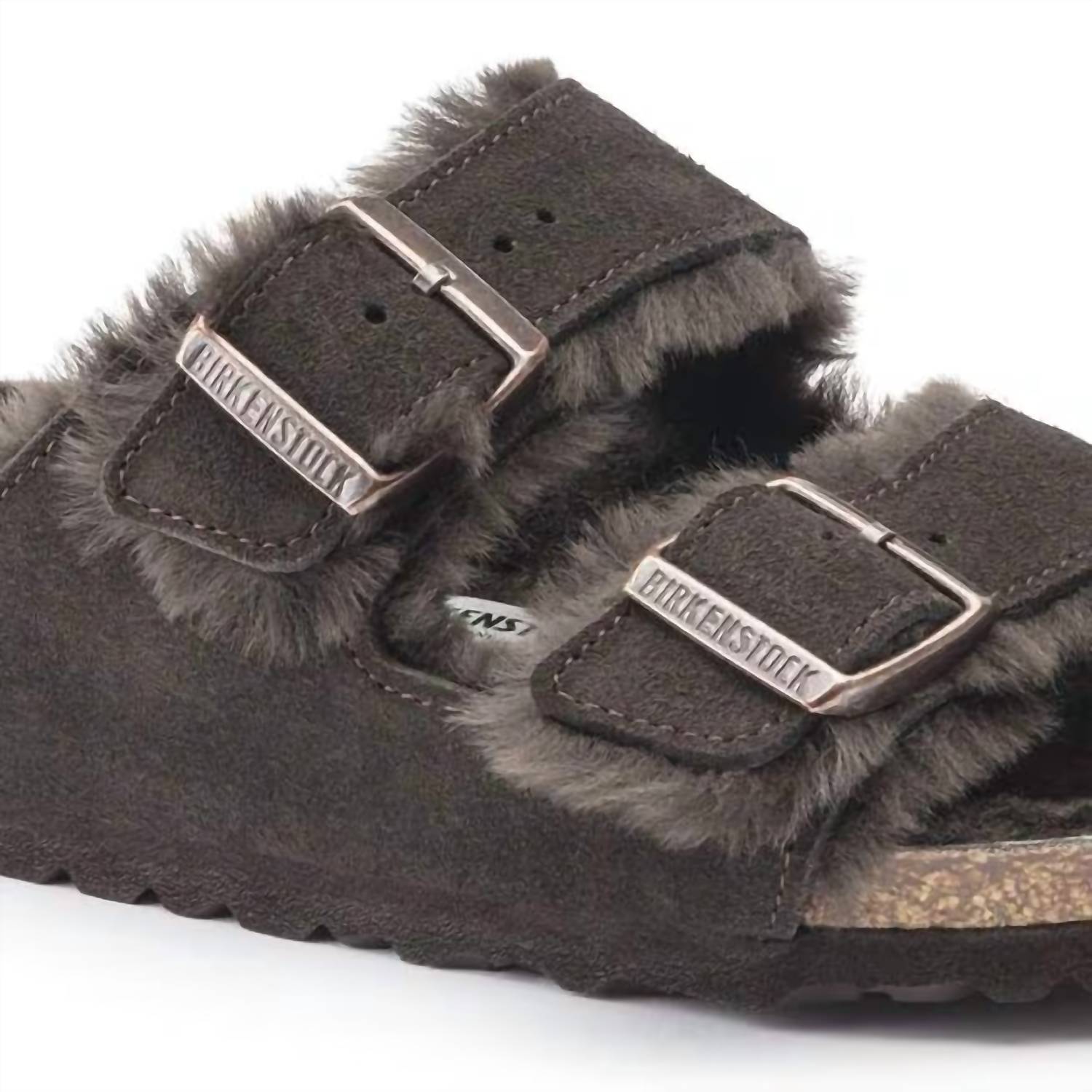 Men's Arizona Shearling Sandal In Mocha