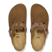 Women's Boston Braided Suede Clogs In Mink