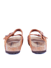 Mink Arizona Suede Leather Slide Sandal