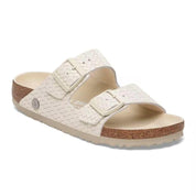 Women's Arizona Leather Sandal In Woven Embossed Ecru