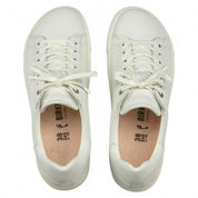 Women's Bend Leather Sneaker In White
