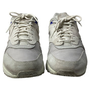 Nike Air Max 1 Pure Platinum Racer Sneakers in White Suede