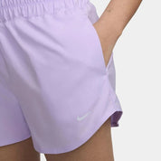Women's Nike One Shorts Lilac Bloom Dri-FIT Brief-Lined Ultra High-Waist SRT152