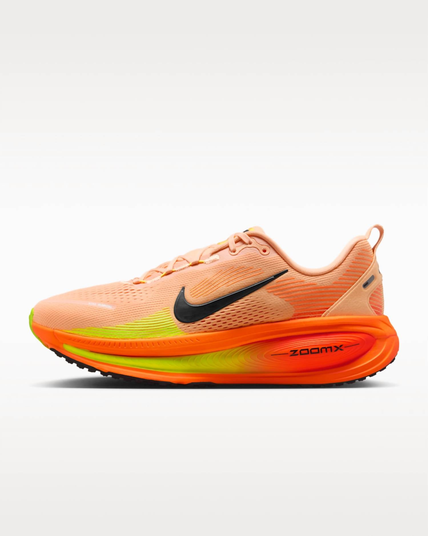 Men's Vomero 18 Road Running Shoes In Orange Chalk Total Orange Volt Black