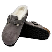 Women's Birkenstock Boston VL / Shearling Stone Coin 1017651